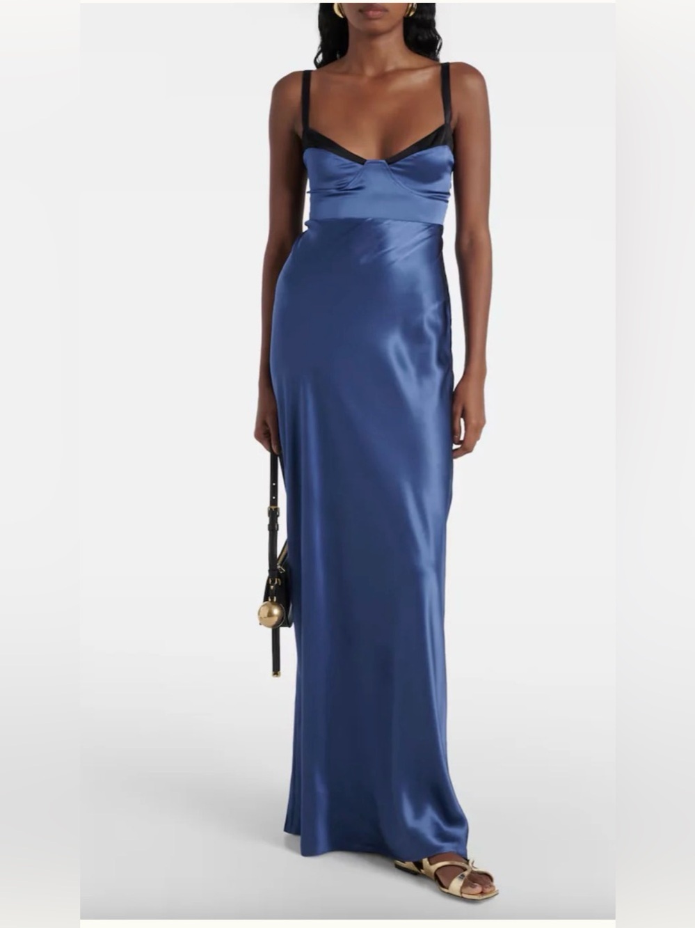 SIR Depeche balconette silk gown